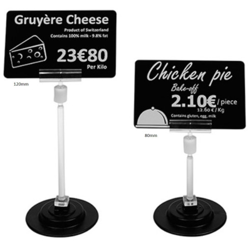 Magnetic Price Tag Holder 80mm / 120mm Pack of 25