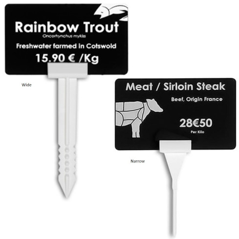 Price Tag Spikes Wide / Narrow Pack of 25