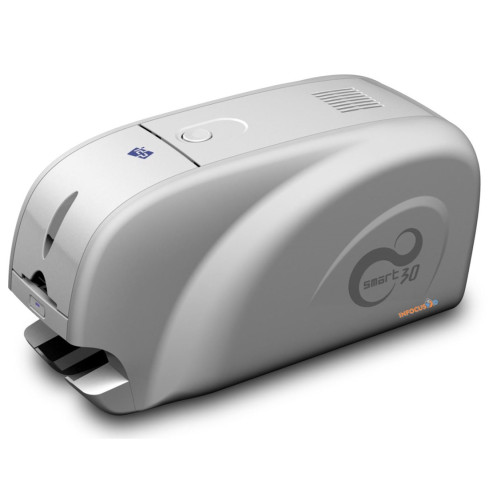 Refurbished IDP Smart 30S Single Sided Direct To Card ID Printer With Easybadge Software And Free Starter Pack USB INFOCUS ID