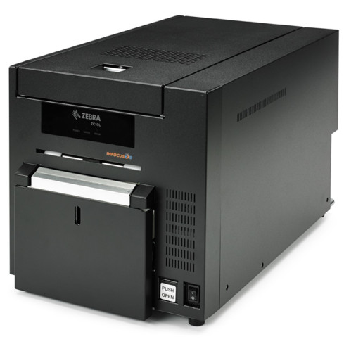 New Zebra ZC10L Single Sided Direct To Card ID Printer Large Format USB Ethernet INFOCUS ID