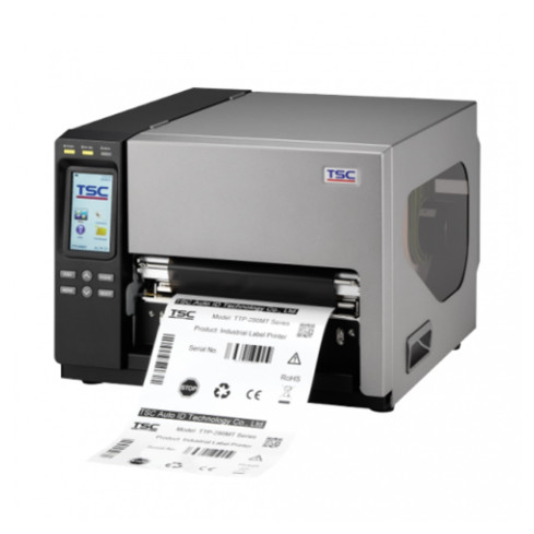 Refurbished TSC TTP-384MT 300 dpi Direct Thermal / Thermal Transfer Label And Barcode Printer