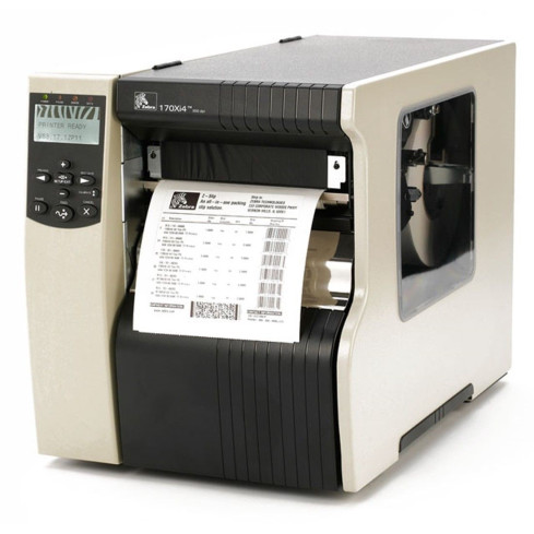 Refurbished Zebra 170Xi4 200 dpi Direct / Thermal Transfer Industrial Label And Barcode Printer With Cutter
