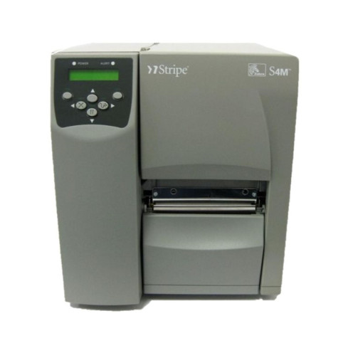Refurbished Zebra S4M Stripe 203 DPI Thermal Transfer Label And Barcode Printer
