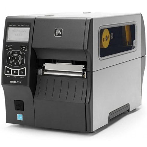 Refurbished Zebra ZT410 203 DPI Direct / Thermal Transfer Label And Barcode Printer With Wi-Fi